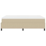 vidaXL Lit à ressorts avec Matelas Vert Clair Gris 140x200 cm Tissu en velours côtelé