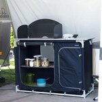 Campart travel cuisine d'extérieur alicante bleu 121 5x82x114 cm