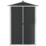 vidaXL Abri de jardin Anthracite 116x45x175 cm Acier galvanisé