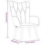 vidaXL Chaise de relaxation avec tabouret Rouge bordeaux Tissu
