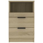vidaXL Tables de chevet 2 Pièces Chêne Sonoma Bois d'ingénierie