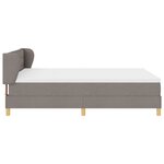 Lit à ressorts vidaXL avec matelas - Taupe  140x190 cm  Tissu