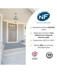 THIRARD - Serrure encastrable Monomax NF pour cylindre européen  axe 40mm  bouts carrés  têtière noire