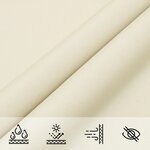 vidaXL Voile de parasol tissu oxford carré 4x4 m crème