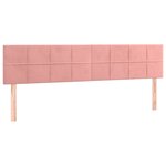 vidaXL Sommier à lattes de lit avec matelas rose 120x190 cm velours