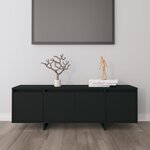 vidaXL Meuble TV Noir 120x30x40 5 cm Bois d'ingénierie