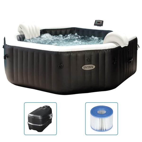 Intex Baignoire de massage à bulles octogonale 218x71 cm 6 personnes