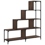 vidaXL Bibliothèque à 4 niveaux chêne marron bois d'ingénierie