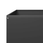 vidaXL Lit surélevé de jardin noir 100x100x18 5 cm acier