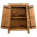 vidaXL Armoire latérale de salle de bain Pin massif 59x32x80 cm