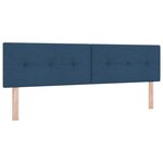 Tête de lit vidaXL Bouton capitonné Bleu 180 cm Tissu