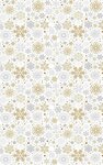 Tapis d'intérieur Noël 50 x 80 cm - Doré