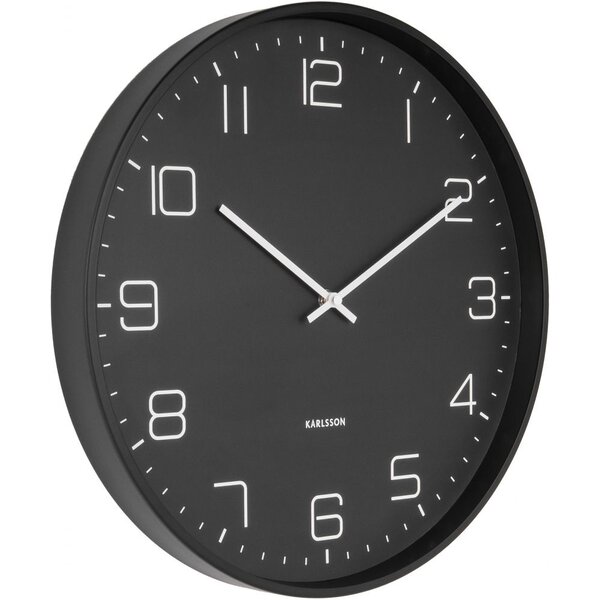 Horloge en métal mat lofty