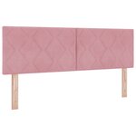 Lit à ressort vidaXL avec matelas Rose 140x190 cm Velours