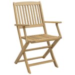 vidaXL Chaises pliables de jardin lot de 2 bois massif d'acacia