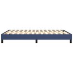 vidaXL Cadre de lit sans matelas bleu 140x190 cm tissu