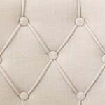 vidaXL Chaises à manger lot de 6 beige tissu