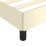 vidaXL Cadre de lit Crème 120x200 cm Similicuir