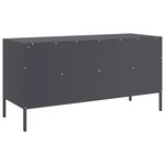 vidaXL Meuble TV anthracite 100 5x39x50 5 cm acier laminé à froid