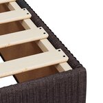 vidaXL Cadre de lit Marron foncé 90x190 cm Tissu