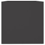 vidaXL Jardinière noir 62x47x46 cm acier laminé à froid