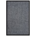 vidaXL Paillasson rayé Gris 80x120 cm