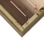 vidaXL Jardinière 90x60x72 cm bois de pin imprégné