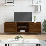 vidaXL Meuble TV chêne marron 150x30x50 cm bois d'ingénierie