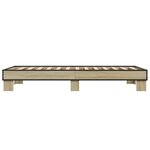 vidaXL Cadre de lit sans matelas chêne sonoma 90x190 cm