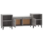 vidaXL Meuble TV Sonoma gris 160x35x55 cm Bois d'ingénierie
