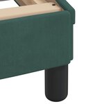 vidaXL Lit avec matelas vert foncé 90x190 cm velours