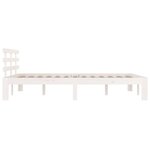 vidaXL Cadre de lit sans matelas blanc 135x190 cm
