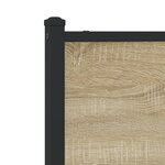 vidaXL Cadre de lit en métal sans matelas chêne sonoma 140x200 cm