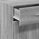 vidaXL Buffet sonoma gris 50x42 5x93 cm bois d'ingénierie
