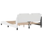 vidaXL Cadre de lit sans matelas blanc 160x200 cm similicuir