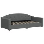 vidaXL Lit de repos gris foncé 90x190 cm tissu