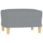 vidaXL Ensemble de canapés 3 Pièces coussins gris clair tissu