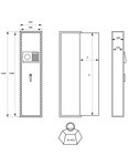 THIRARD - Armoire à fusils Cardiff  fermeture électronique à code  2 pênes  capacité de 5 fusils