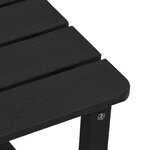 vidaXL Table d'appoint Adirondack Noir 38x38x45 cm HDPE