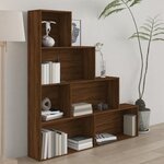 vidaXL Armoire à livres Chêne marron 155x24x160 cm