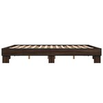 vidaXL Cadre de lit sans matelas chêne marron 180x200 cm