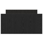 vidaXL Cadre de lit sans matelas Chêne noir 90x190 cm Bois d'ingénierie