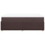 vidaXL Sommier à lattes de lit avec matelas Marron foncé 120x200 cm