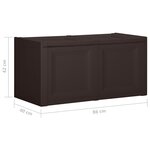 vidaXL Boîte à coussins Marron 86x40x42 cm 85 L