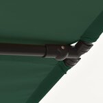 vidaXL Parasol de jardin avec mât en aluminium 2x1 5 m Vert