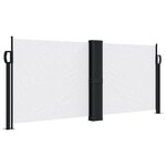 vidaXL Auvent latéral rétractable blanc 100x600 cm