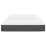 Matelas à ressorts ensachés vidaXL Gris foncé Medium 120x200x20 cm Tissu