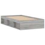 vidaXL Cadre de lit sonoma gris 90x200 cm