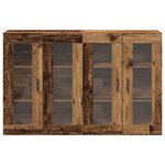 vidaXL Armoires murales 2 Pièces Bois ancien 69 5x34x90 cm Bois d'ingénierie