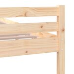 vidaXL Cadre de lit sans matelas bois massif 120x190 cm